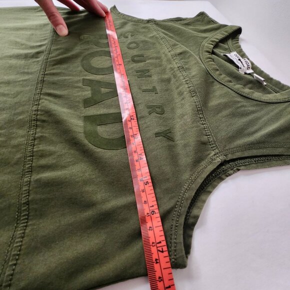 Country Road Modern Logo Tank Dress Costal Cowgirl Australian Organic Cotton XS - Picture 12 of 15